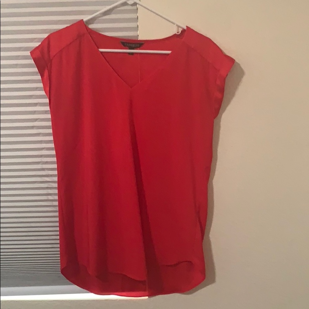 Women’s Red Short Sleeve Blouse